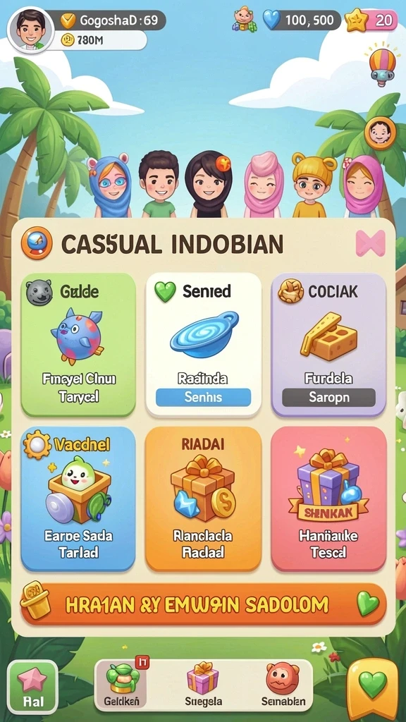 idpking - Screenshot menunjukkan salah satu tantangan menarik dalam permainan.