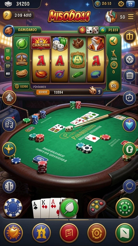 sr6666 - Screenshot menampilkan antarmuka permainan yang menarik.